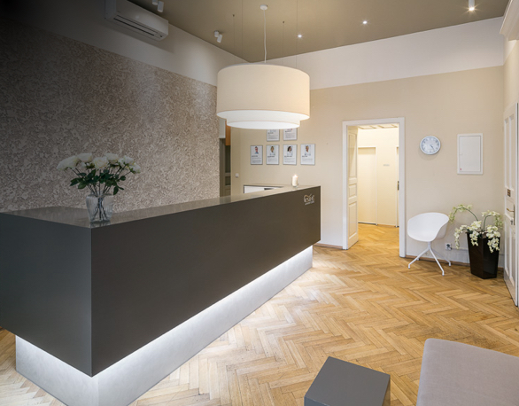 Recepce kliniky Esthé Laser Clinic